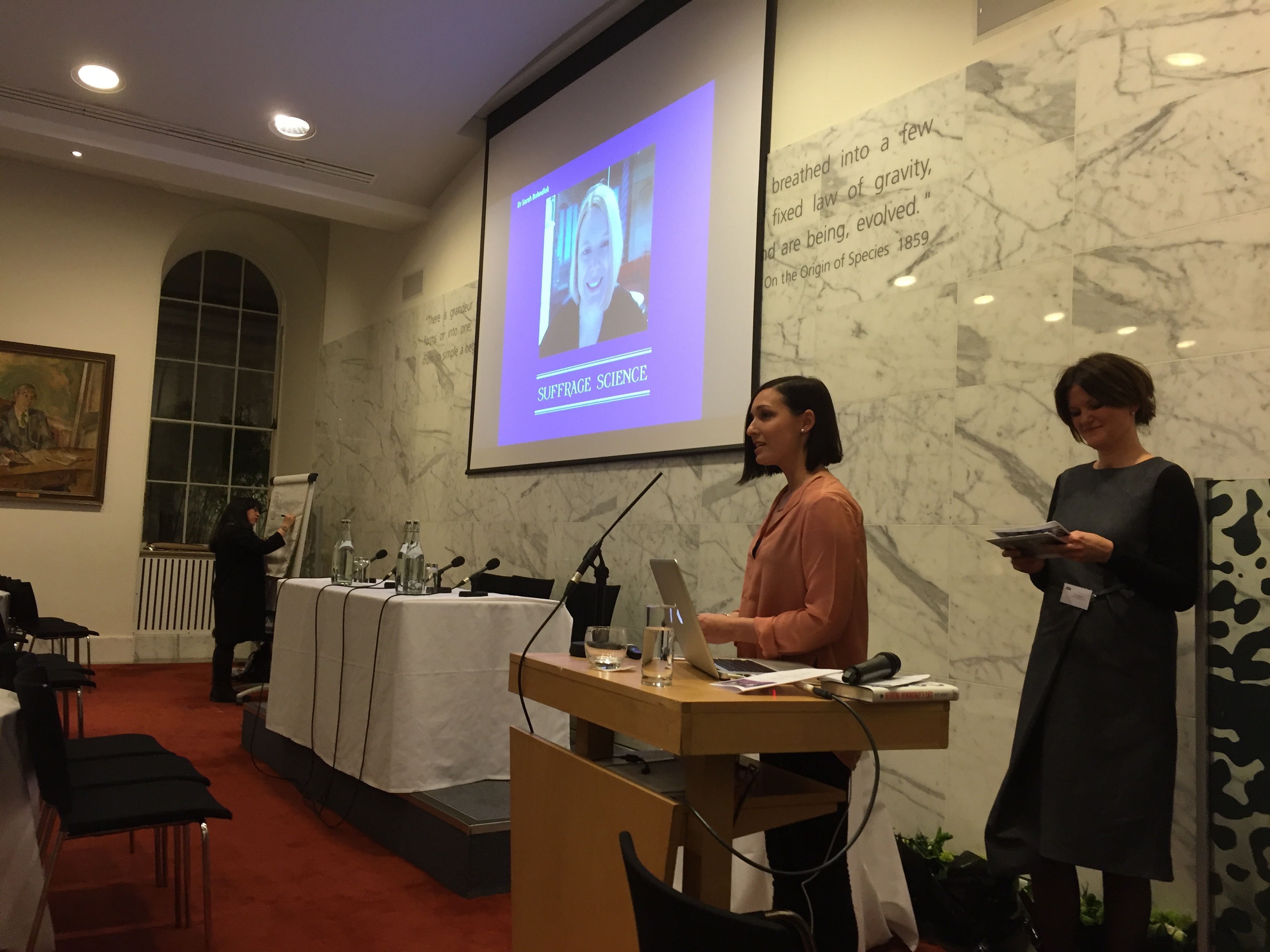 Michelle James at Suffrage Science awards ceremony