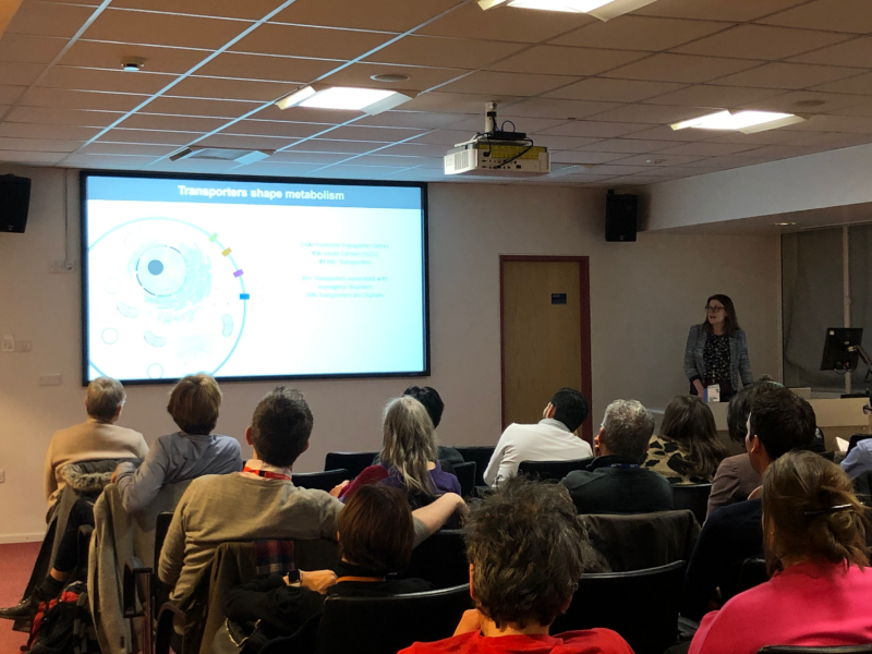 Group watching presentation at Mixing environmental health with medical science event