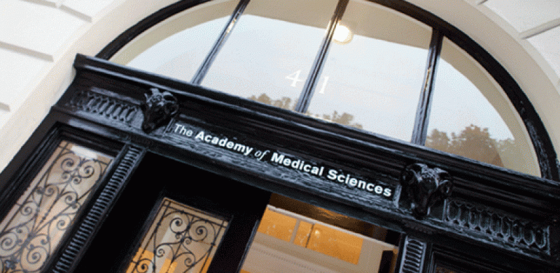 The Academy of Medical Sciences building signage